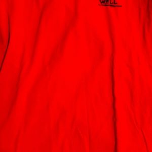 Oversized Red El Barto Long-Sleeve Shirt